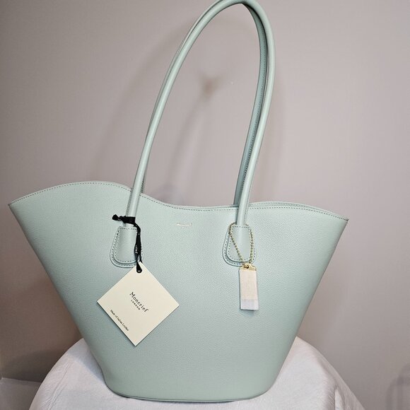 Moncrief London Handbags - Aimee Kestenberg Mint Leather Tote Bag